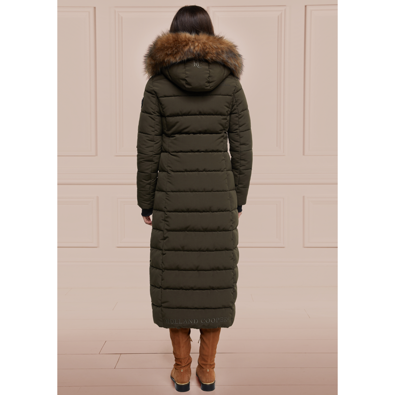 Holland Cooper Stoneleigh Longline Coat - Khaki-1